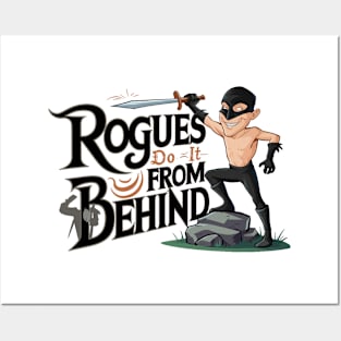 Rogues Do It From Behind Dungeons and Dragons Inspired DnD D&D Posters and Art